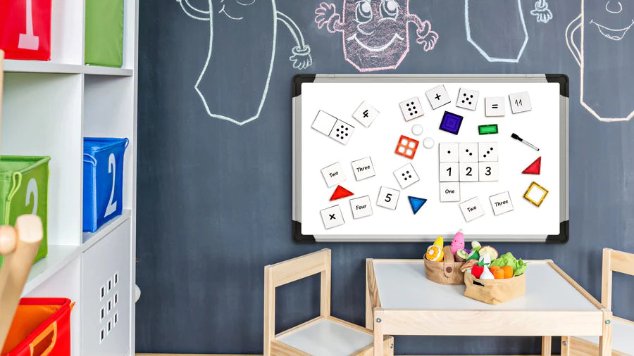 Learn & Grow - Magnetic Tile Toppers - Numeric (40 Piece)