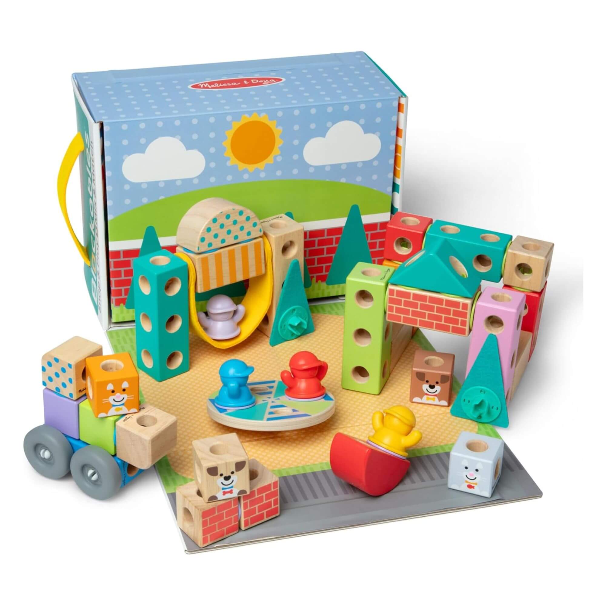 Melissa & Doug - Blockables Town Play Set