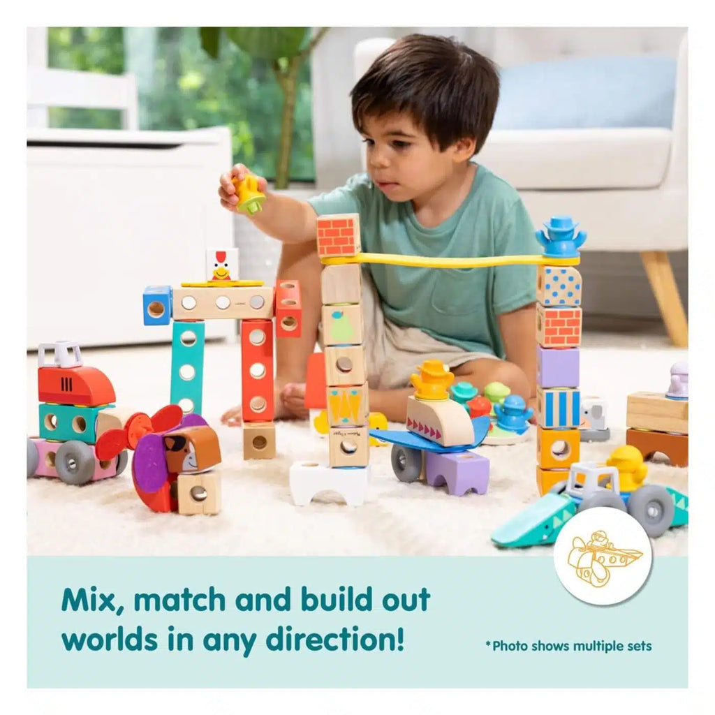 Melissa & Doug - Blockables Town Play Set