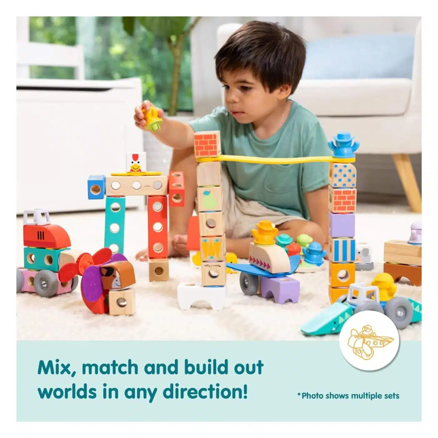 Melissa & Doug - Blockables Town Play Set