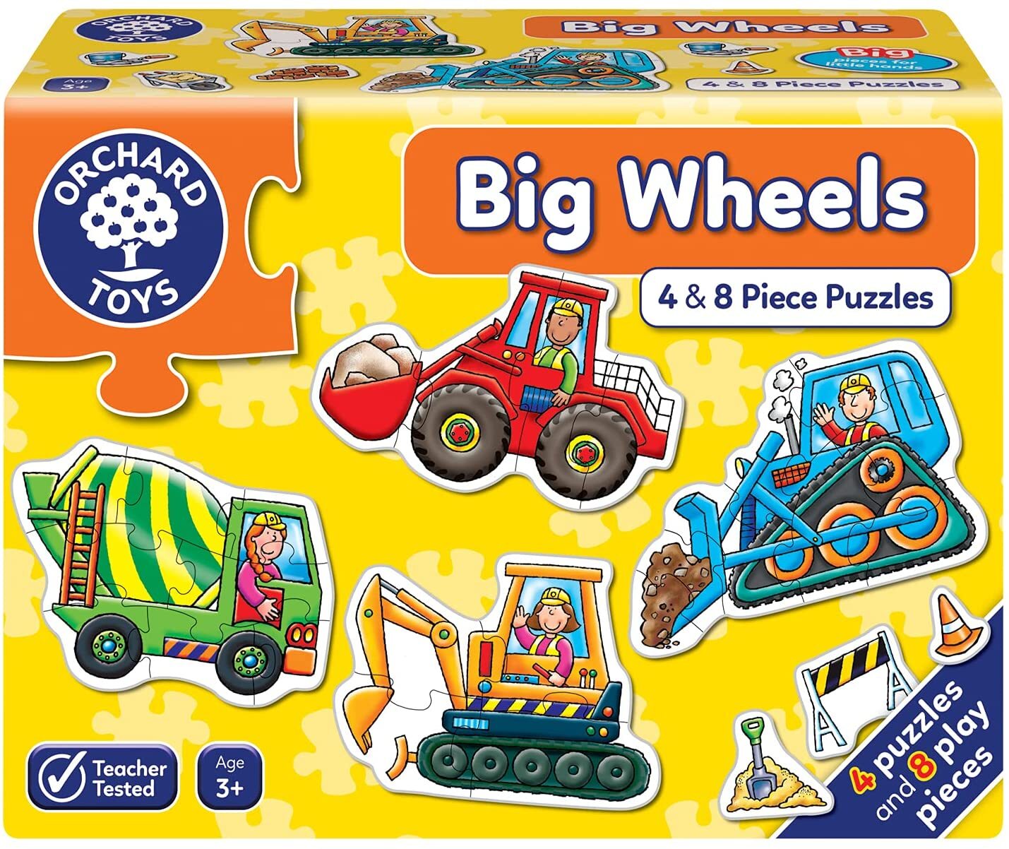 Orchard - 4 x 8Pc Big Wheels Puzzles