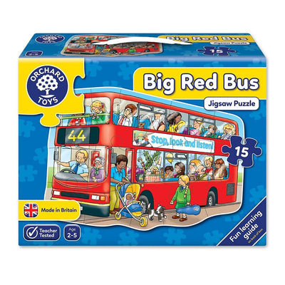 Orchard - 15Pc Big Red Bus Puzzle