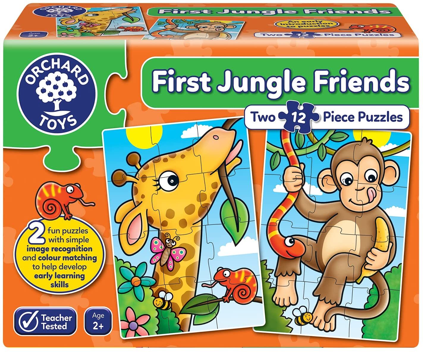 Orchard - 2 x 12Pc First Jungle Friends Puzzle