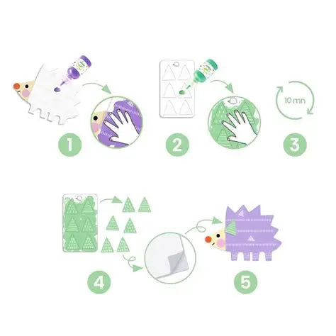 Djeco - Small Forms Magic Finger Painting Set