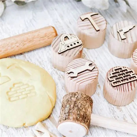Let Them Play - Wooden Stampers Construction