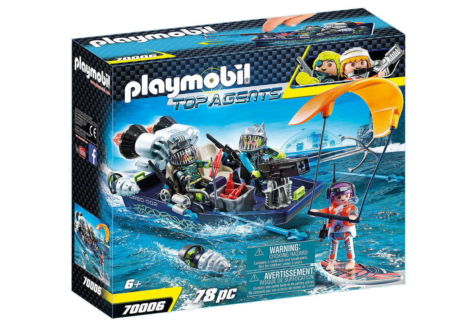Playmobil - TEAM S.H.A.R.K. Harpoon Craft 70006
