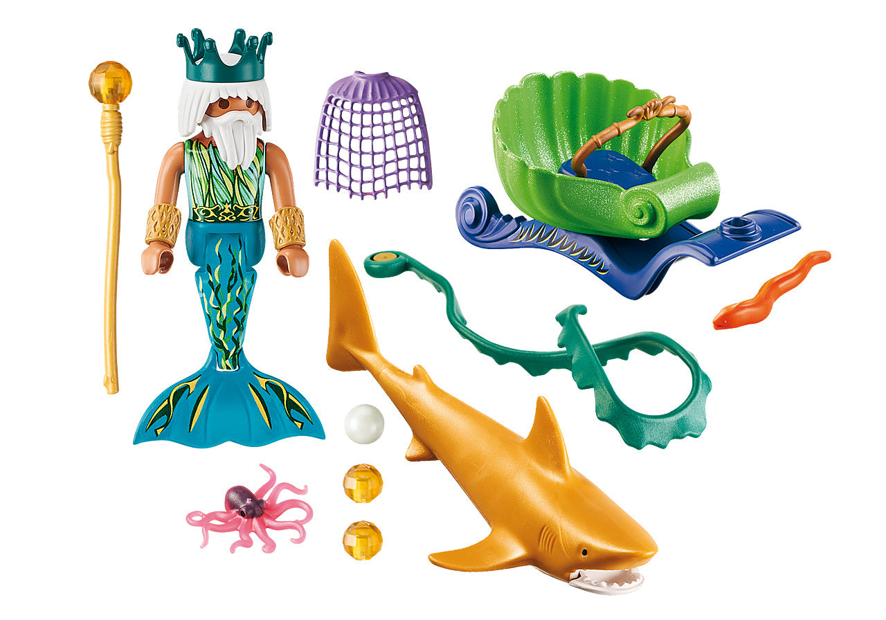 Playmobil - King of the Sea With Shark Carriage (70097)