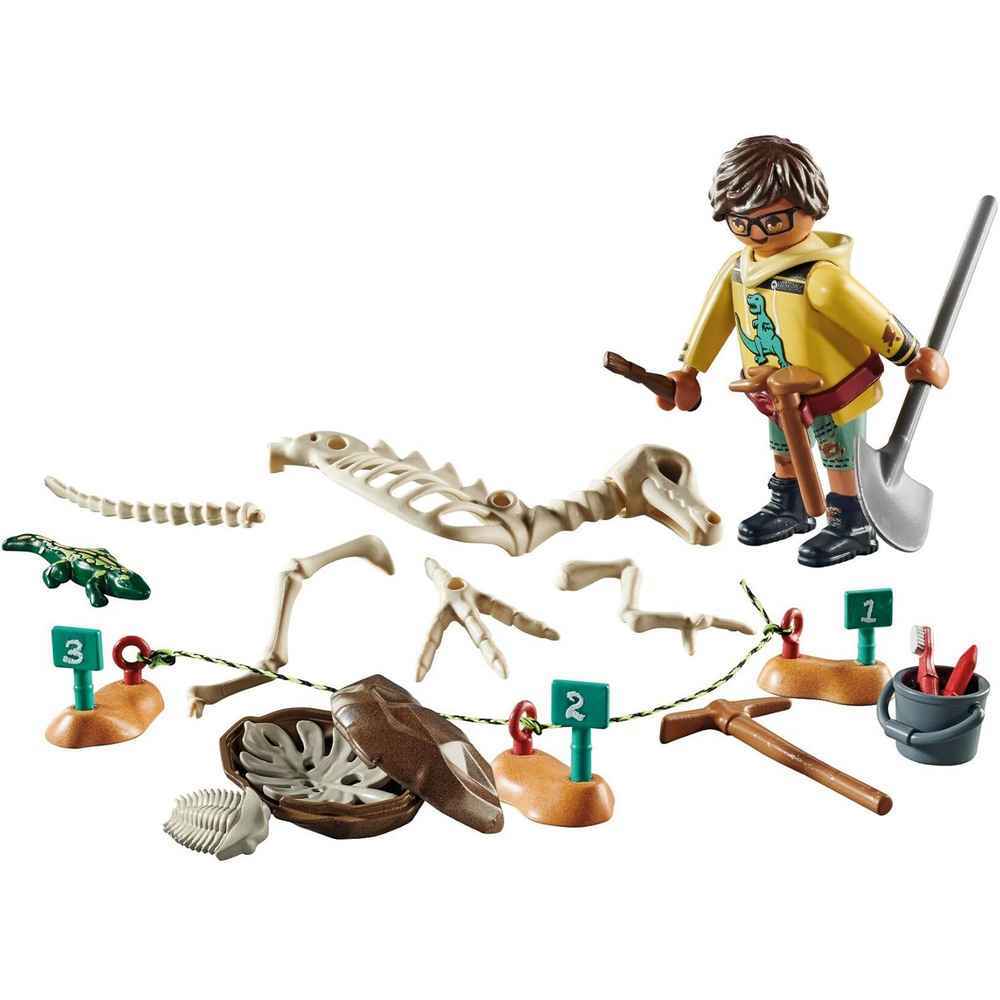 Playmobil - Archaeological Dig with Dinosaur Skeleton 71527