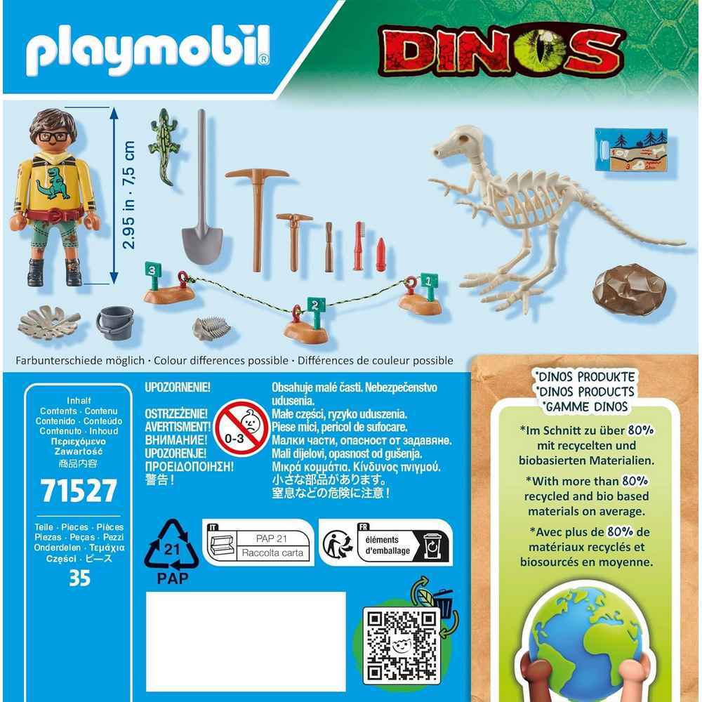 Playmobil - Archaeological Dig with Dinosaur Skeleton 71527