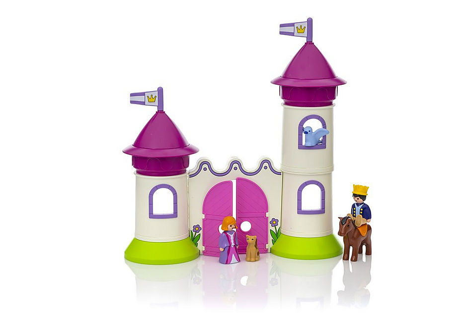 Playmobil - 1.2.3 Castle With Stackable Towers 9389