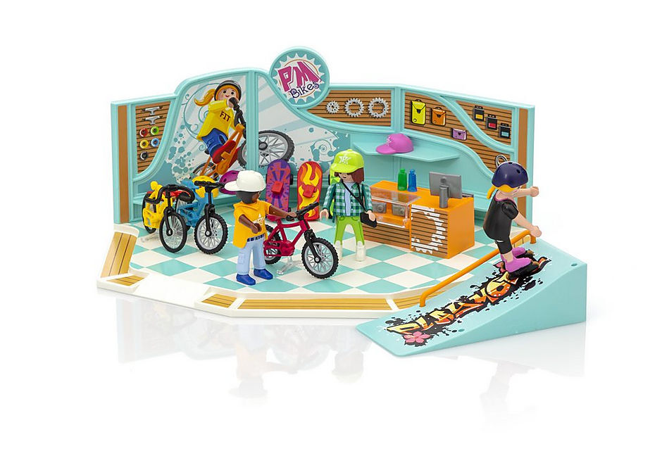 Playmobil - Shopping Bike & Skate Shop 9402