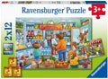 Ravensburger - 2 x 12Pc Lets Go Shopping Puzzle