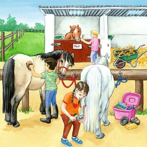 Ravensburger - 3 x 49Pc A Day At The Stables Puzzle