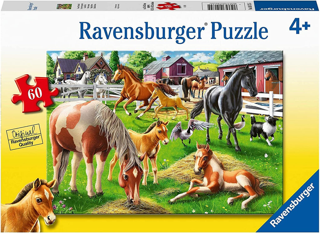 Ravensburger - Happy Horses Puzzle 60Pc