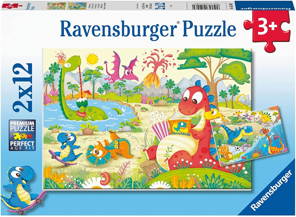 Ravensburger - 2x12pc My Dino Friends Puzzle