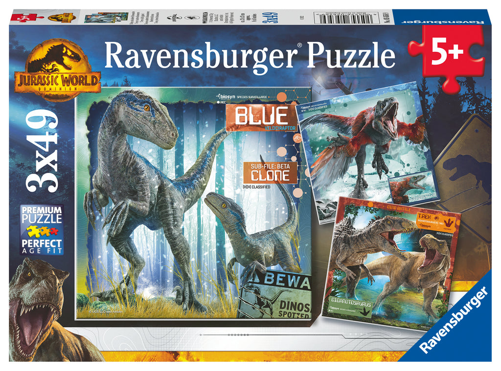 Ravensburger - Jurassic World Domination Puzzle 3x49pc