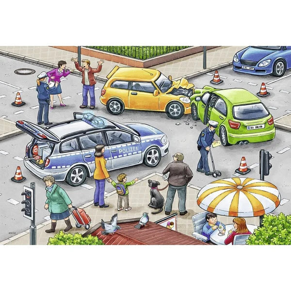 Ravensburger - 2x12pc Blue Lights on the Way Puzzle