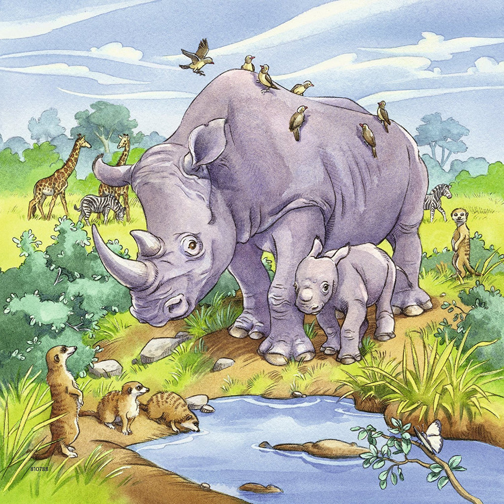 Ravensburger - 3 x 49Pc Wild Animals Puzzles