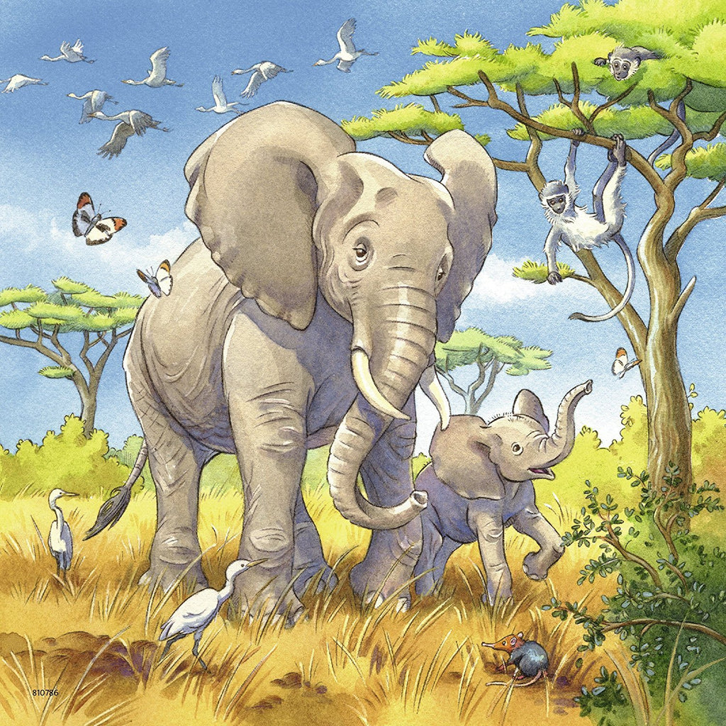 Ravensburger - 3 x 49Pc Wild Animals Puzzles