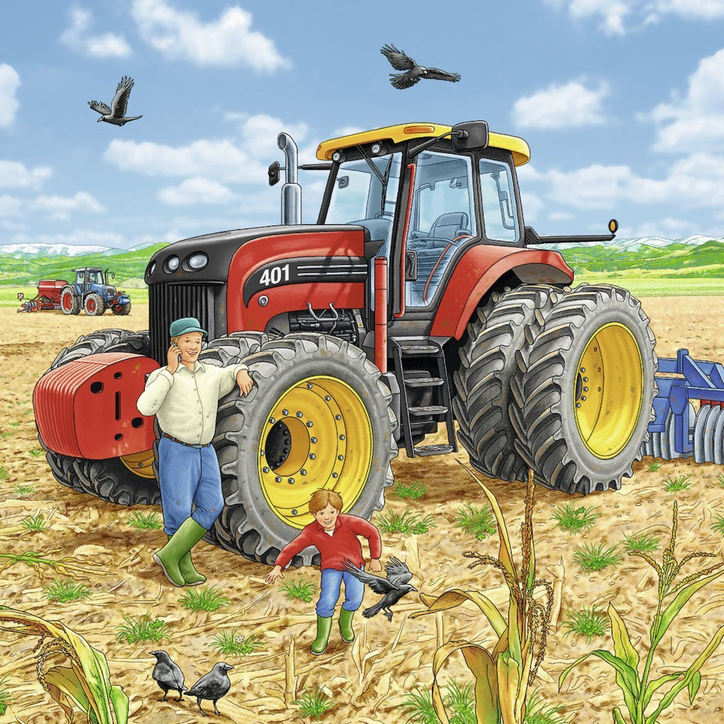 Ravensburger - 3 x 49Pc Giant Vehicles Puzzle