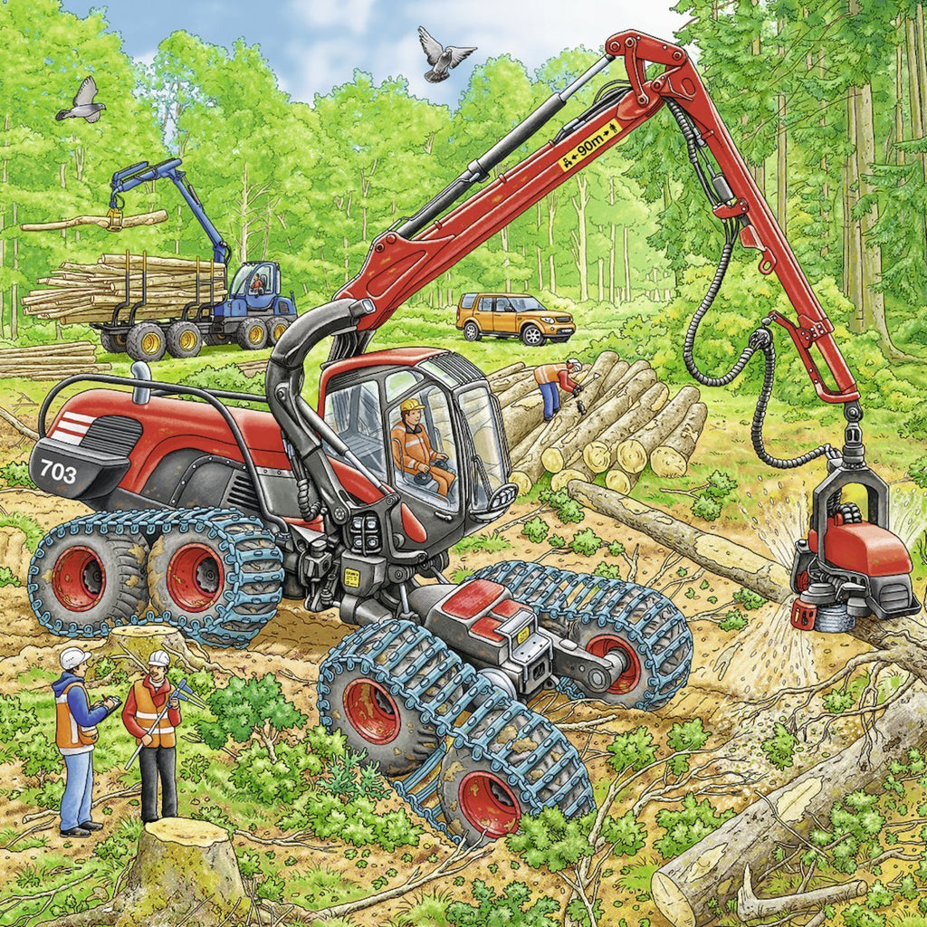Ravensburger - 3 x 49Pc Giant Vehicles Puzzle