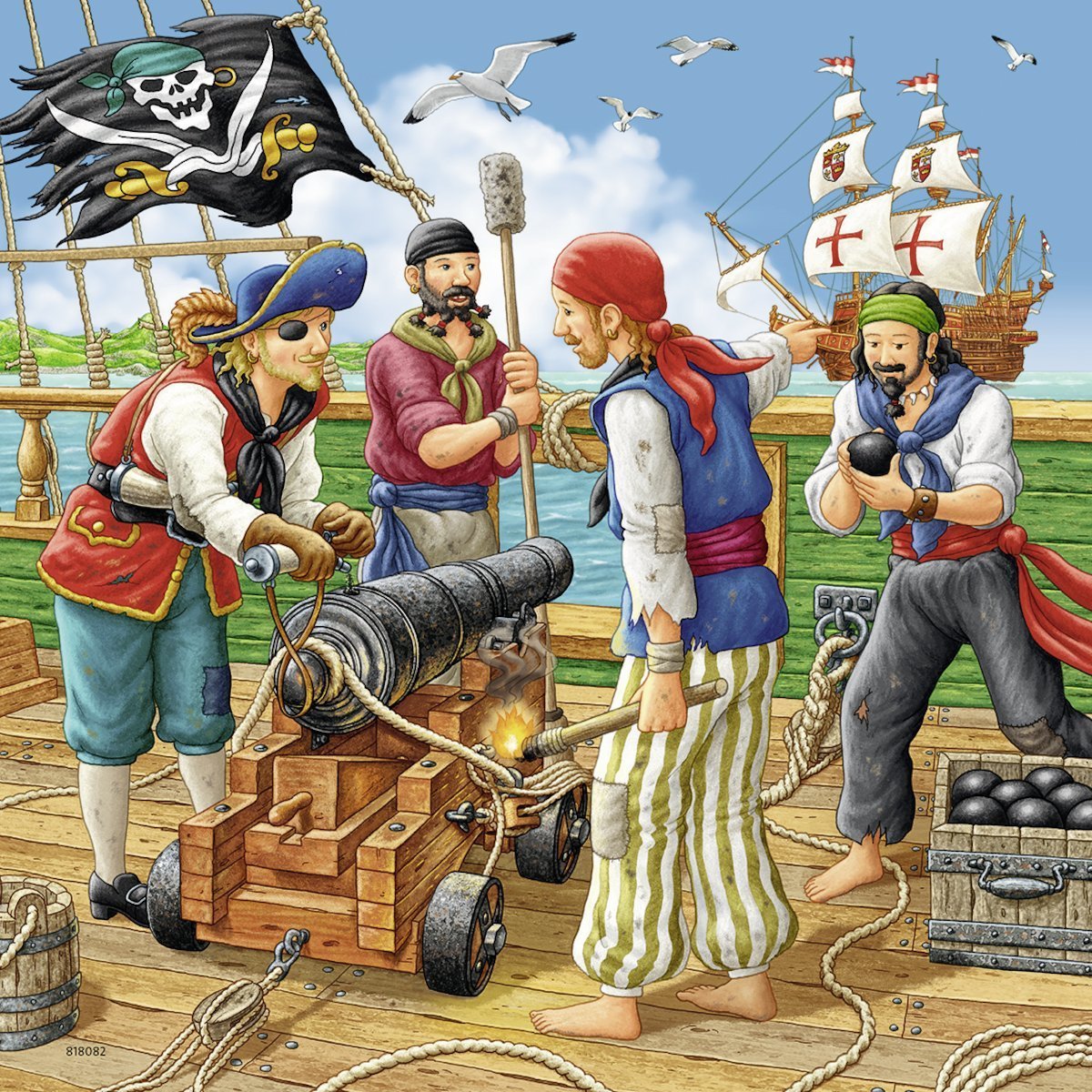 Ravensburger - 3 x 49Pc Adventure On The High Seas Puzzle