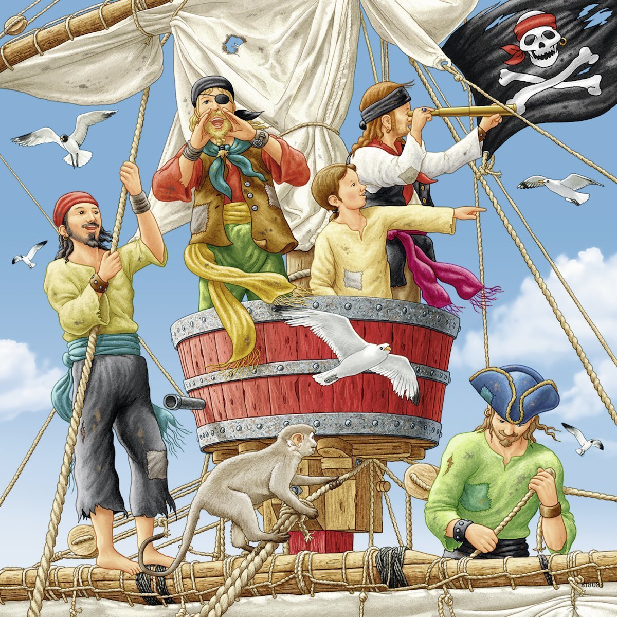 Ravensburger - 3 x 49Pc Adventure On The High Seas Puzzle