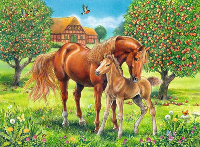 Ravensburger - 100Pc Horses in the Field Puzzle
