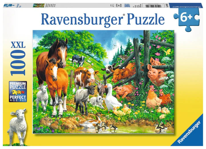 Ravensburger - 100Pc Animal Get Together Puzzle