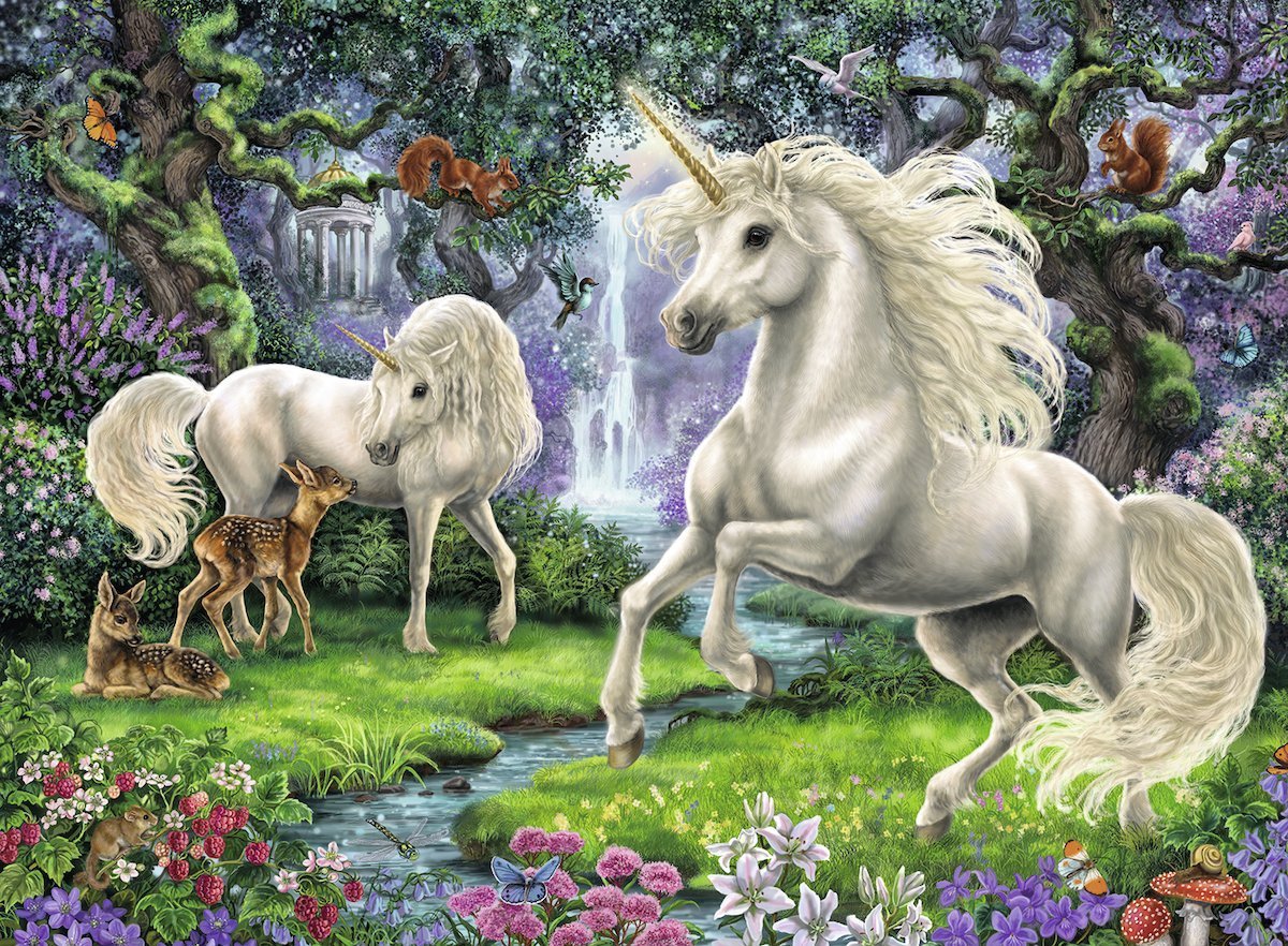 Ravensburger - 200Pc Mystical Unicorns Puzzle