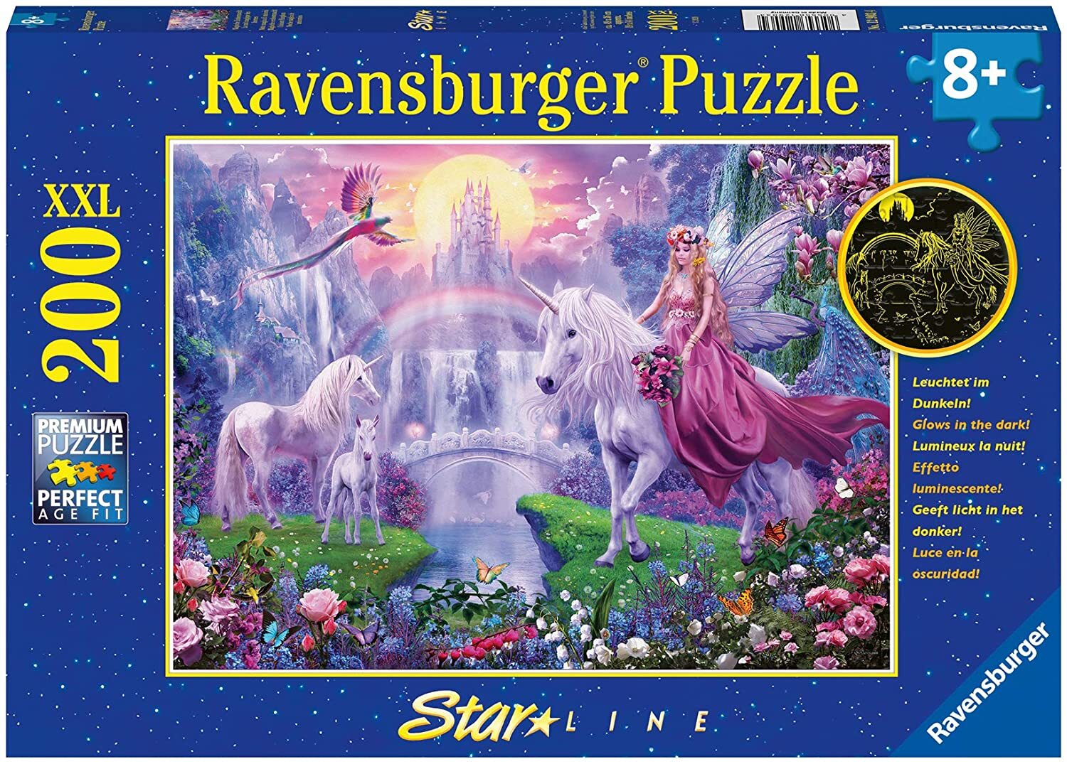 Ravensburger - 200Pc Unicorn Kingdom Puzzle