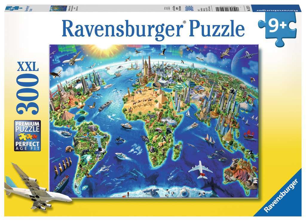 Ravensburger - World Landmarks Map Puzzle
