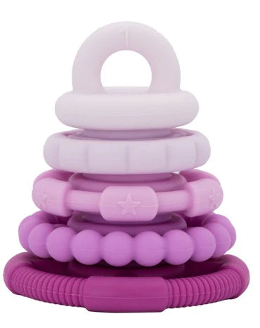 Toy Kitchen Raspberry Jellystone - Rainbow Stacker Silicone Teething Toy Raspberry Ombre ...