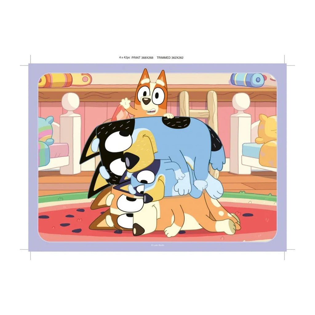 Ravensburger - Bluey Gotta Be Done Puzzle 4x42p