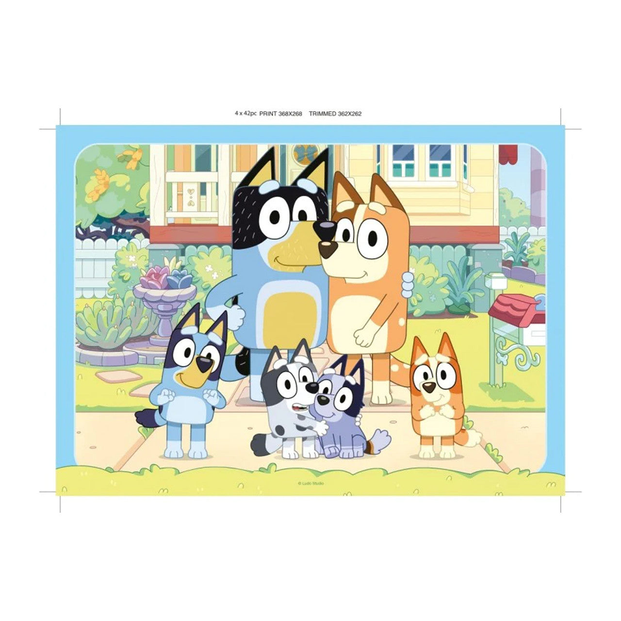 Ravensburger - Bluey Gotta Be Done Puzzle 4x42p