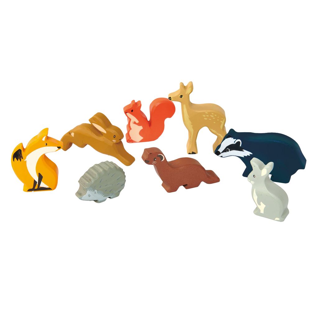 Tender Leaf Toys - 1 Piece Woodland Animals Display Shelf Set