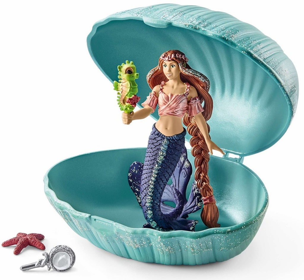 Schleich - Mermaid w Baby Seahorse in Shell