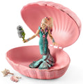 Schleich - Mermaid with baby seal in shell