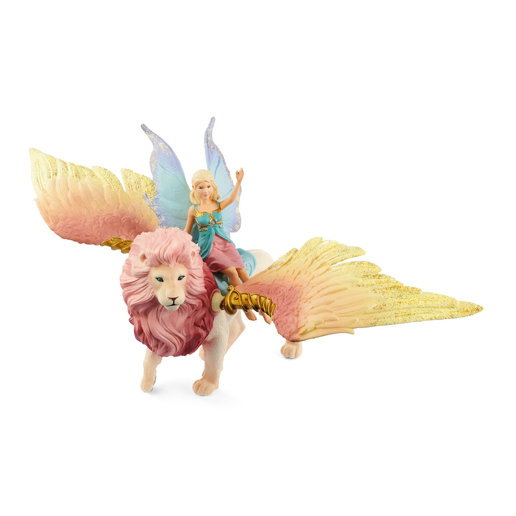 Schleich - Fairy In Flight On Winged Lion