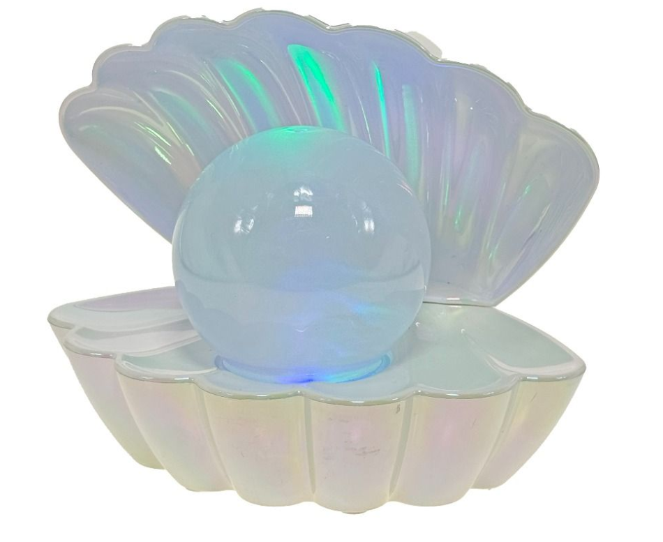Cotton Candy - Clam Shell Glitter Lamp Pearl
