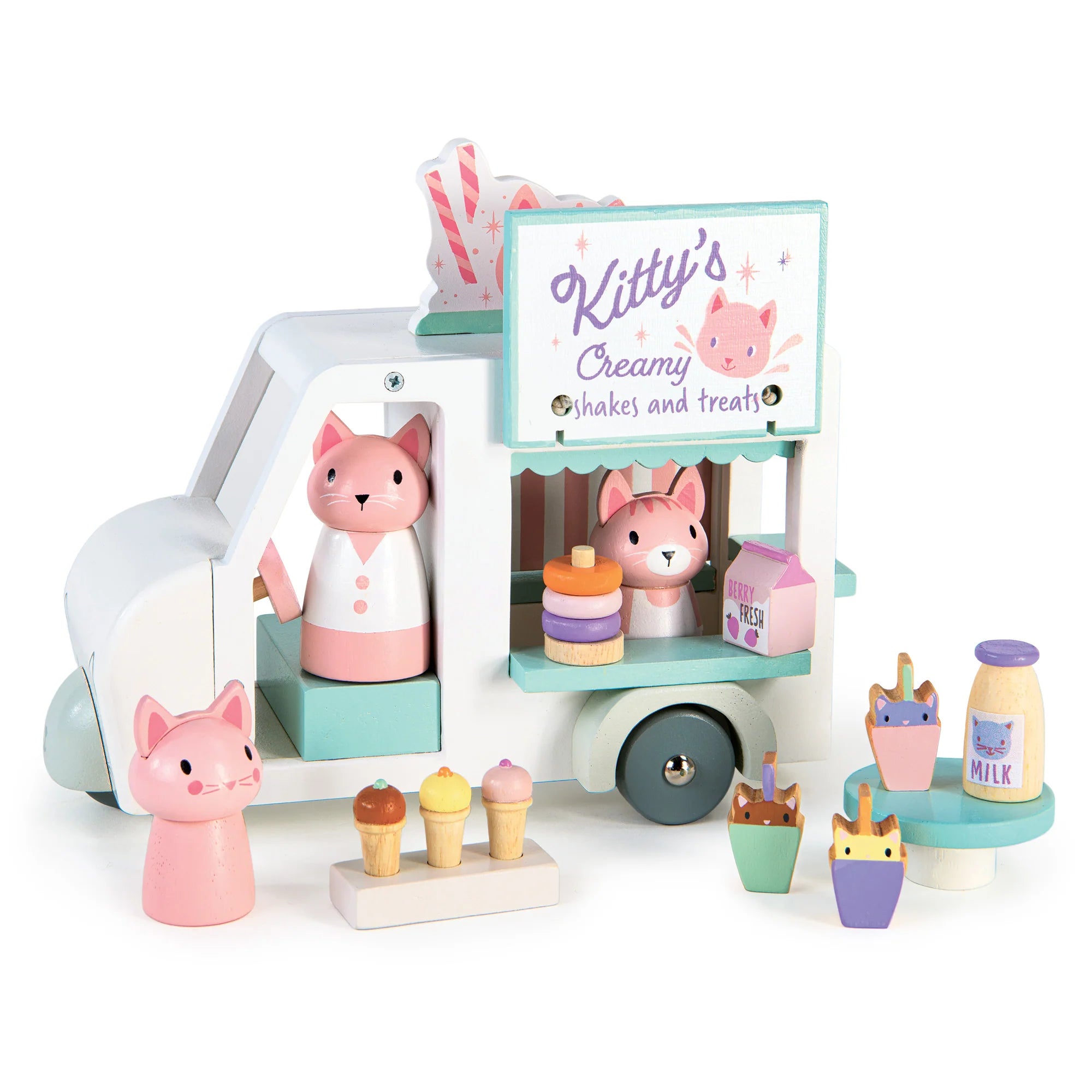 Tender Leaf Toys - Kitty's Milkshake Van