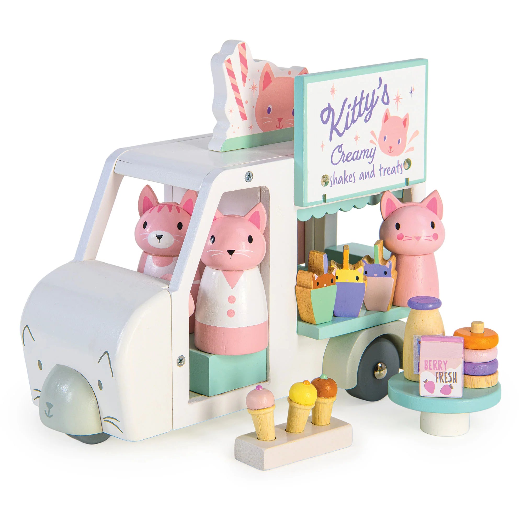 Tender Leaf Toys - Kitty's Milkshake Van
