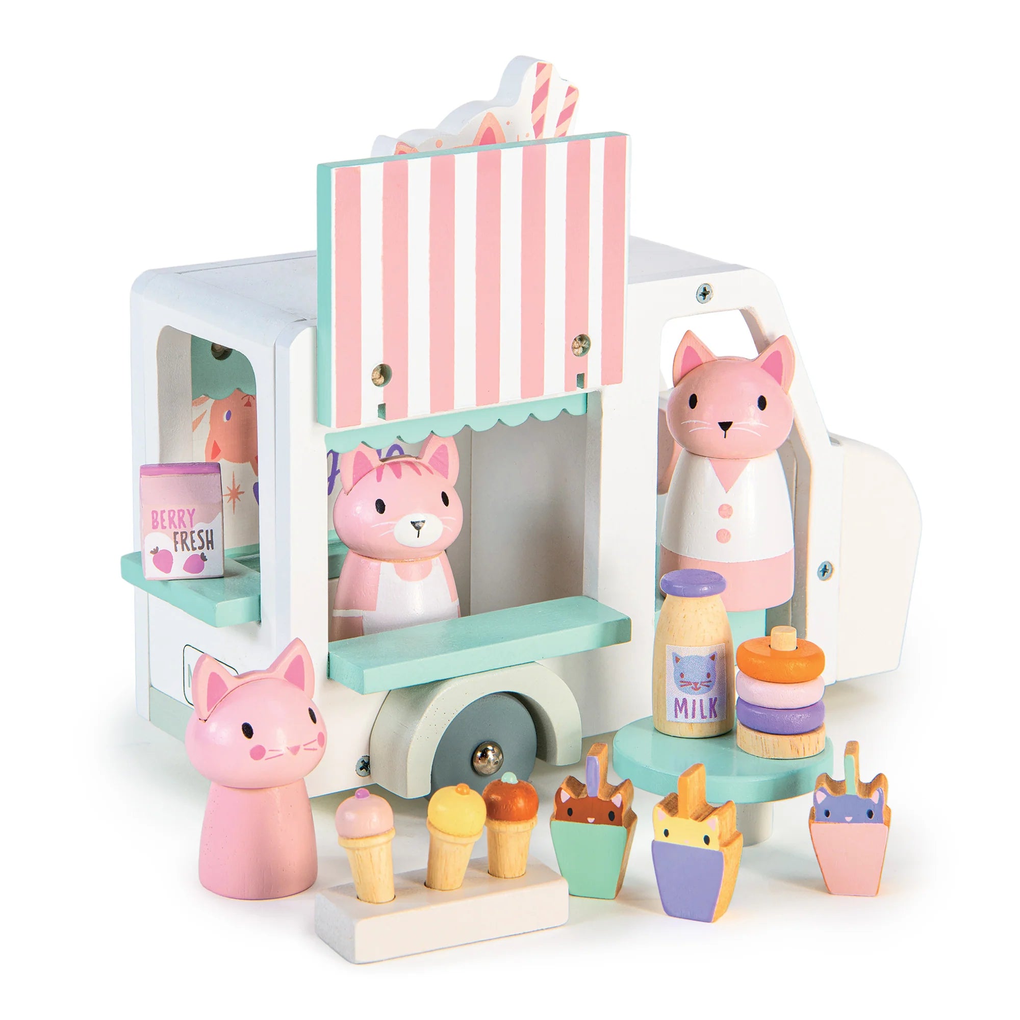 Tender Leaf Toys - Kitty's Milkshake Van