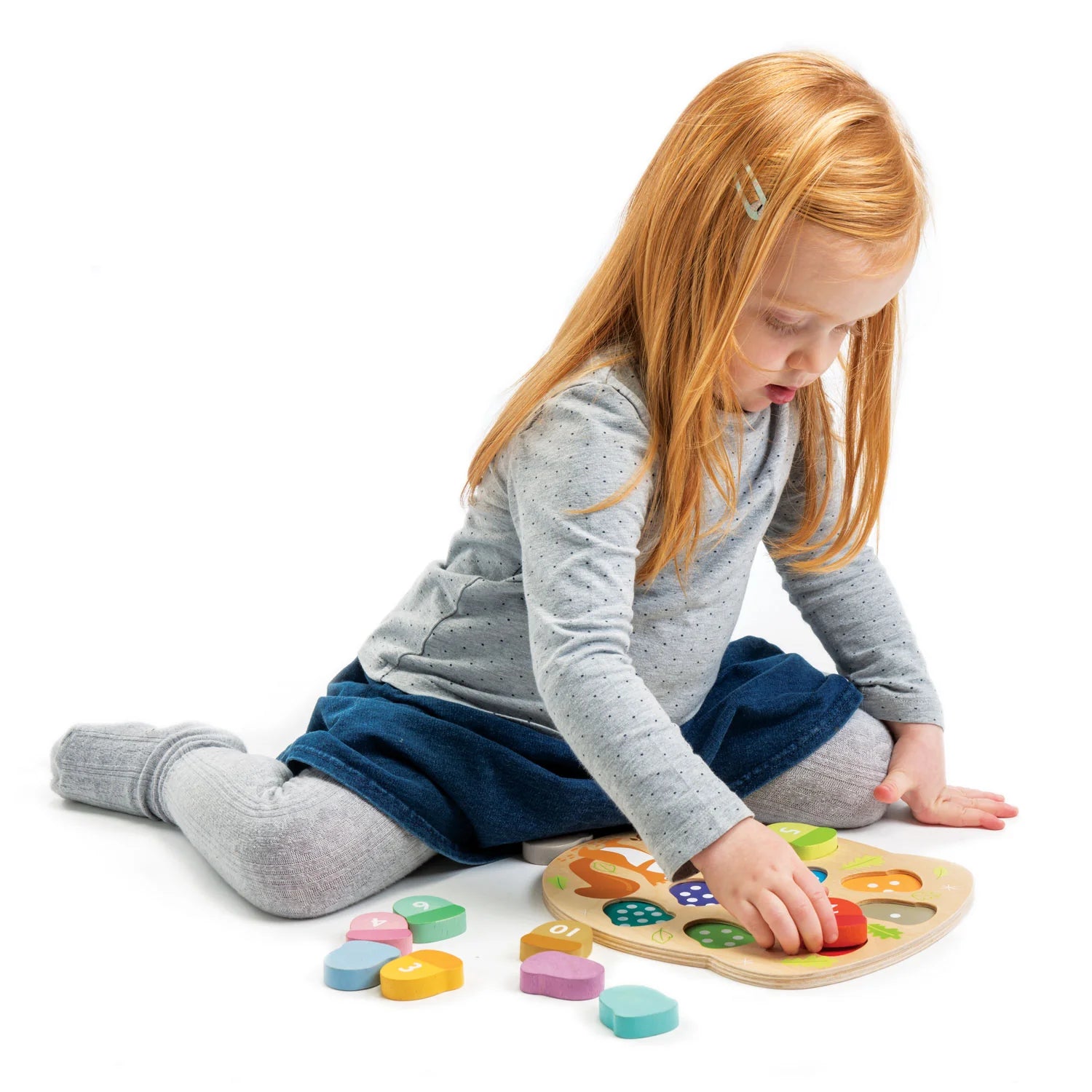 Tender Leaf Toys - How Many Acorns Wooden Puzzle