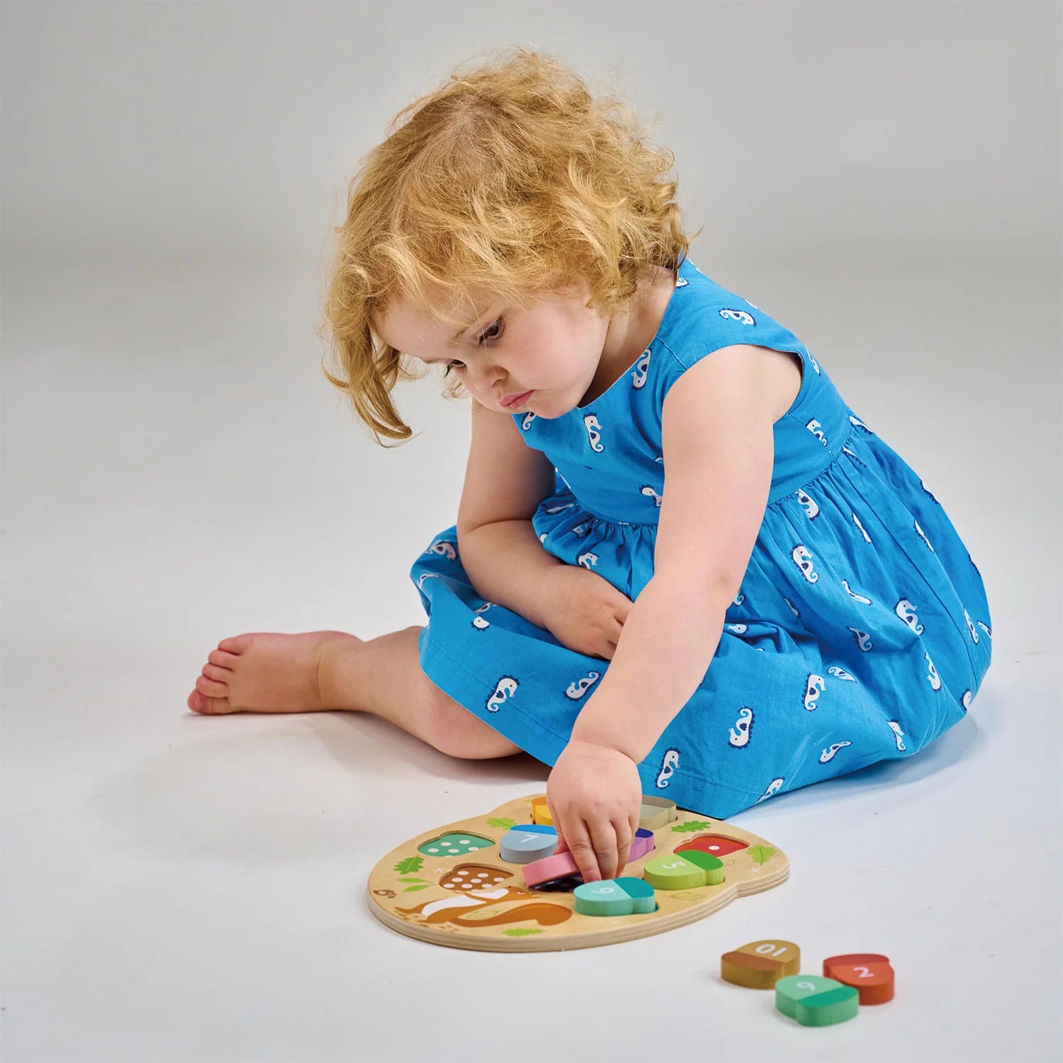 Tender Leaf Toys - How Many Acorns Wooden Puzzle