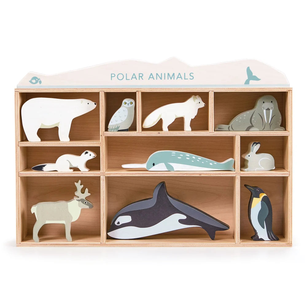Tender Leaf - Polar Animals Display Shelf Set