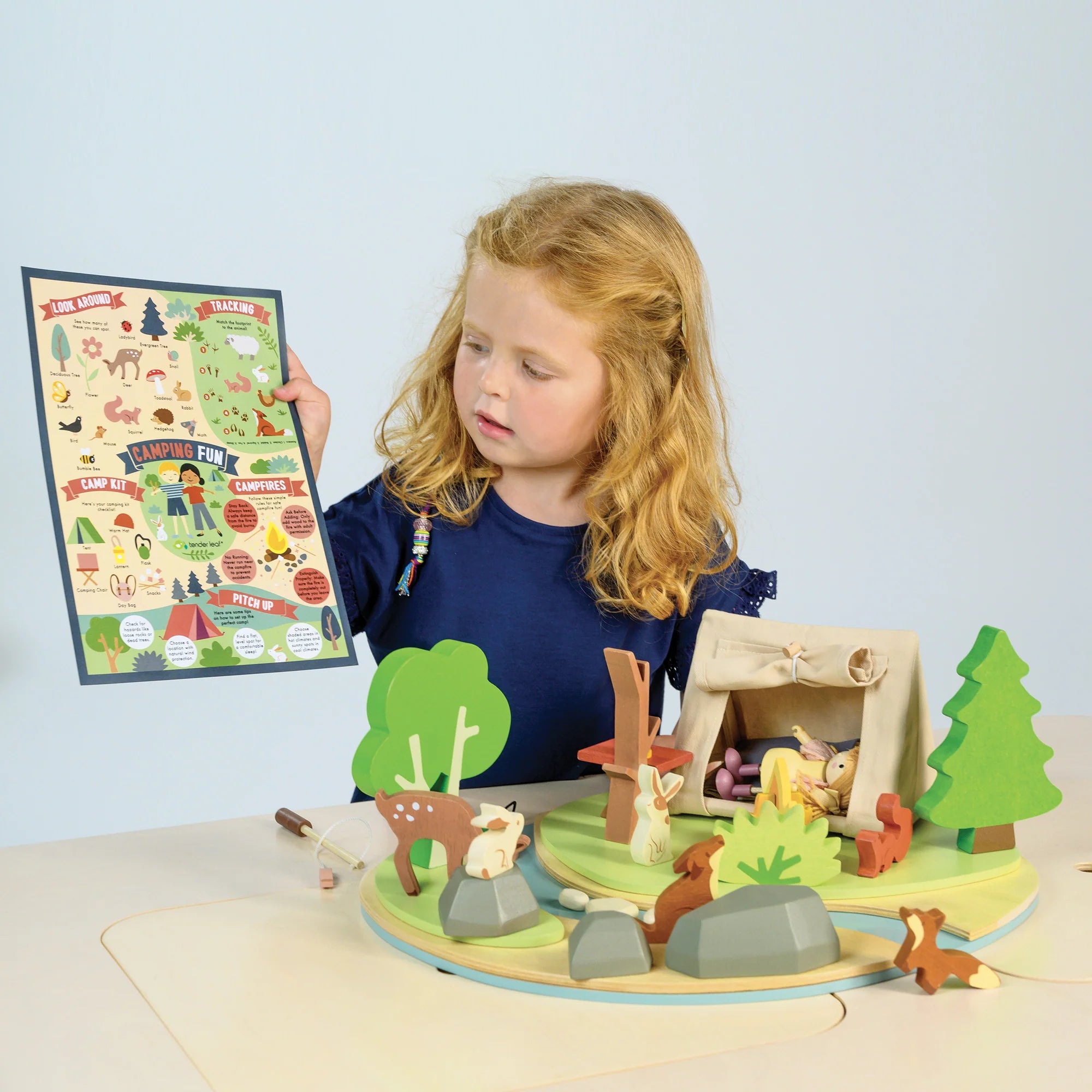 Tender Leaf Toys - Wildlife Camping Play Set
