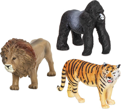 Terra - Jungle Animals (3) Lion, Tiger & Gorilla Set