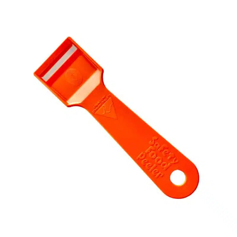 Safety Food Peeler Single - Orange