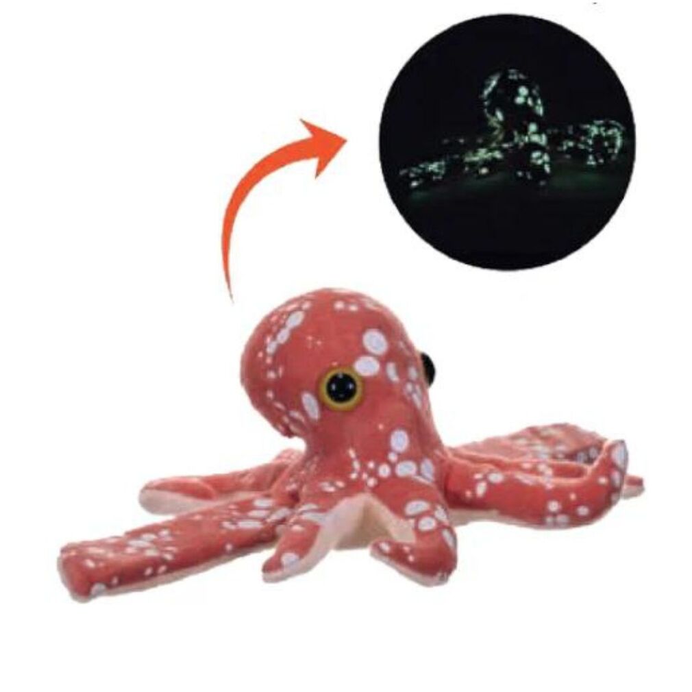 Wild Republic - Huggers GLOW in the Dark D Octopus